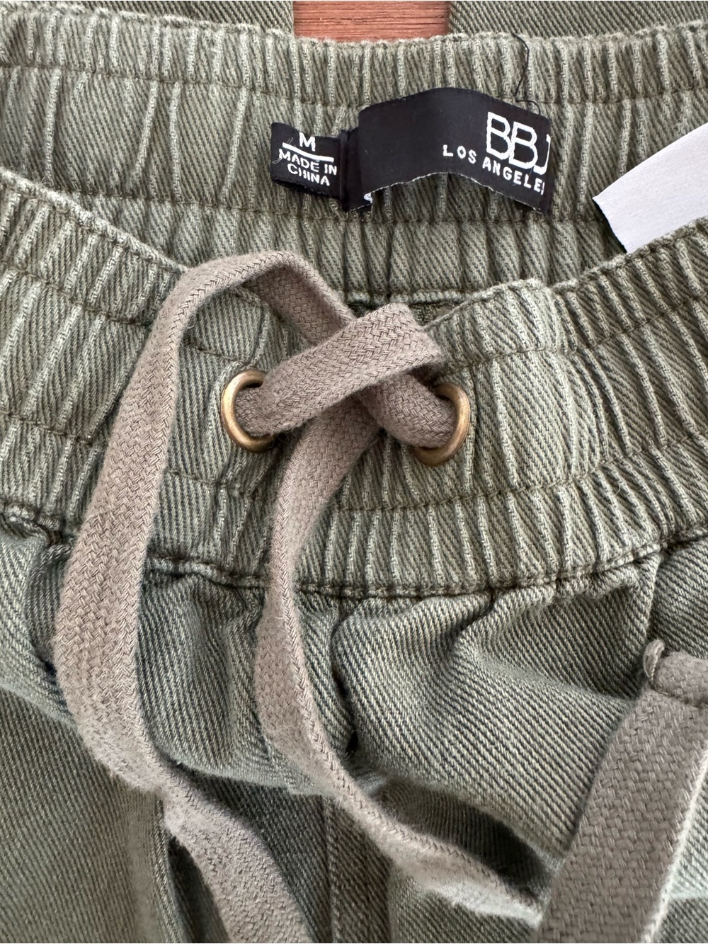 BBJ Los Angeles Olive Green Cargo Jogger Pants Size M